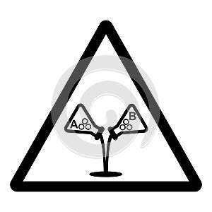 Do NOT mix brands and types of foam concentrate Symbol Sign ,Vector Illustration, Isolate On White Background Label .EPS10