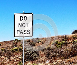 Do not pass