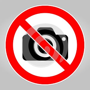 Do not record images,No photography sign