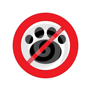 Do not sign on white background vector