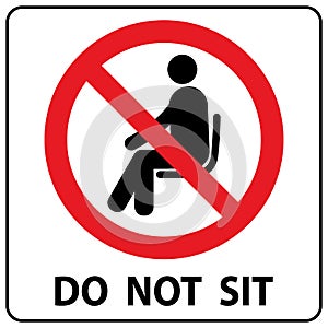 Do Not Sit Here Signage for restaurants and public places inorder to encourage people to practice social distancing to further