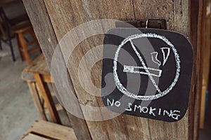 Do not smoke sign