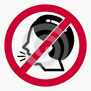 Do not speak icon.