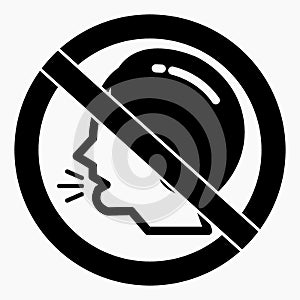 Do not speak icon