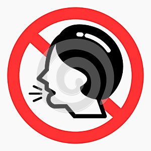 Do not speak icon