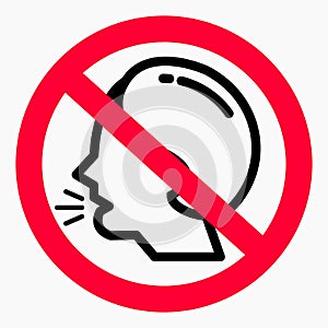 Do not speak icon