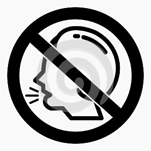 Do not speak icon