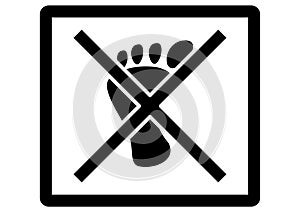 Do not step sign