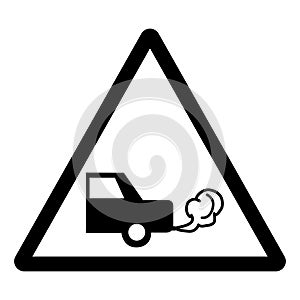 Do Not Switch On Engine Symbol Sign, Vector Illustration, Isolate On White Background Label .EPS10