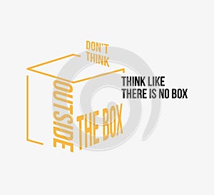 Do not think outside the box poster
