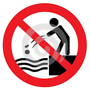 Do not throw stones into water photo