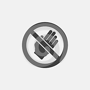 do not touch icon