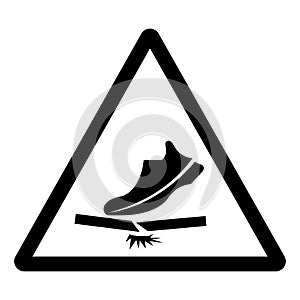 Do Not Trample Symbol Sign, Vector Illustration, Isolate On White Background Label .EPS10