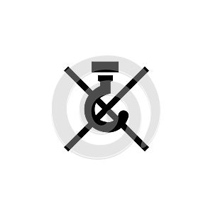 DO NOT USE HOOKS - PACKAGING Flat Vector Icon