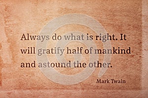 Do the right Twain