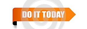 Do it today sticker vector