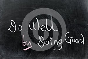 Do well by doing good