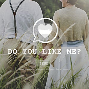 Do You Like Me Valentine Romance Love Toast Dating Concept