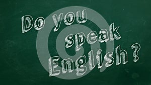 Do you speak English?