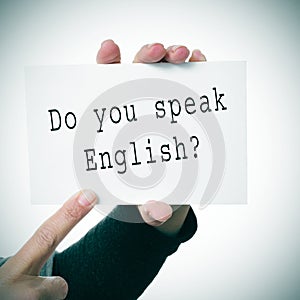 Do you speak english?