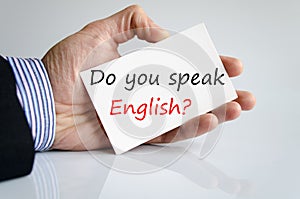 Do You speak English??