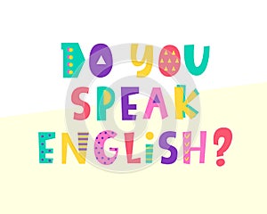 Do you speak English banner