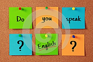 Do you speak English Language Concept