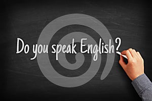 Do you speak English Language Concept