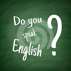 Do you speak English Language Concept