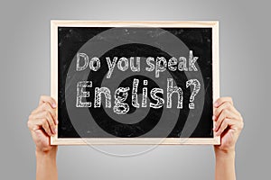 Do you speak English Language Concept