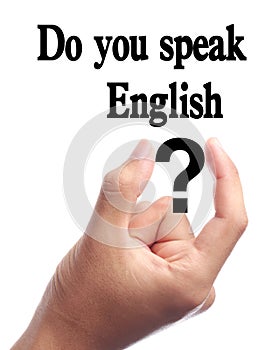 Do you speak English Language Concept