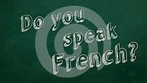 Do you speak French?