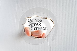 Do You Speak German Concept