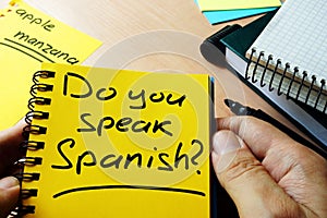 Do you speak Spanish?