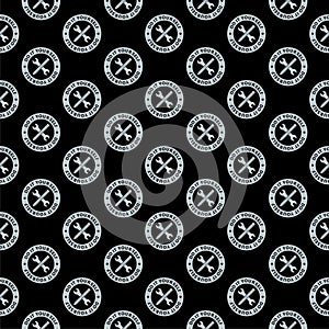 Do it yourself seamless pattern isolated on black background
