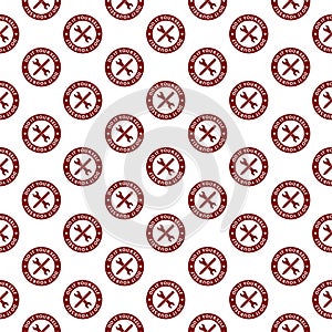 Do it yourself seamless pattern isolated on white background