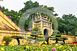 Doan Mon, the main gate of Thang Long Imperial Citadel in Hanoi, Vietnam