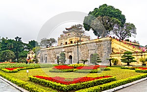 Doan Mon, the main gate of Thang Long Imperial Citadel in Hanoi, Vietnam