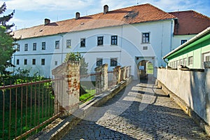 Entering road to the Dobo Mansion in Levice