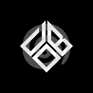 DOB letter logo design on black background. DOB creative initials letter logo concept. DOB letter design