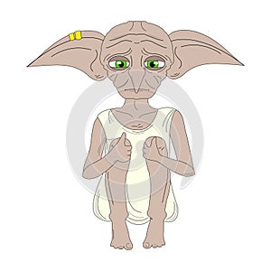 Dobby, the house elf. Vector