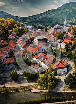 Doboj,Srpska, Republika,Bosnia And Herzegovina. Generative AI.