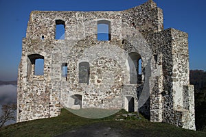 Dobra Niva castle in Podzamcok in Slovakia