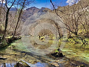 Dobra River, Cangas de Onís, Asturias, Spain