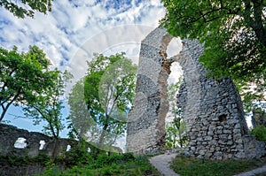 Dobra Voda castle walls, Slovakia