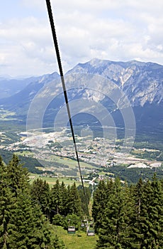 Dobrac mountain seen from Pec Mountain, Austria