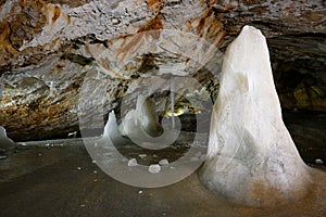 Dobshinskaya Ice Cave in Dobsina, Slovakia