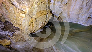 Dobsinska ice cave in Slovakia, Slovak paradise