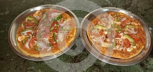 Dobule pizza with chez