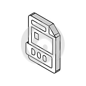 doc file format document isometric icon vector illustration